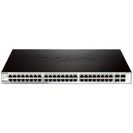 D-LINK Web Smart 48-Port Gigabit Switch w/ 4x Gigabit SFP Ports DGS-1210-52